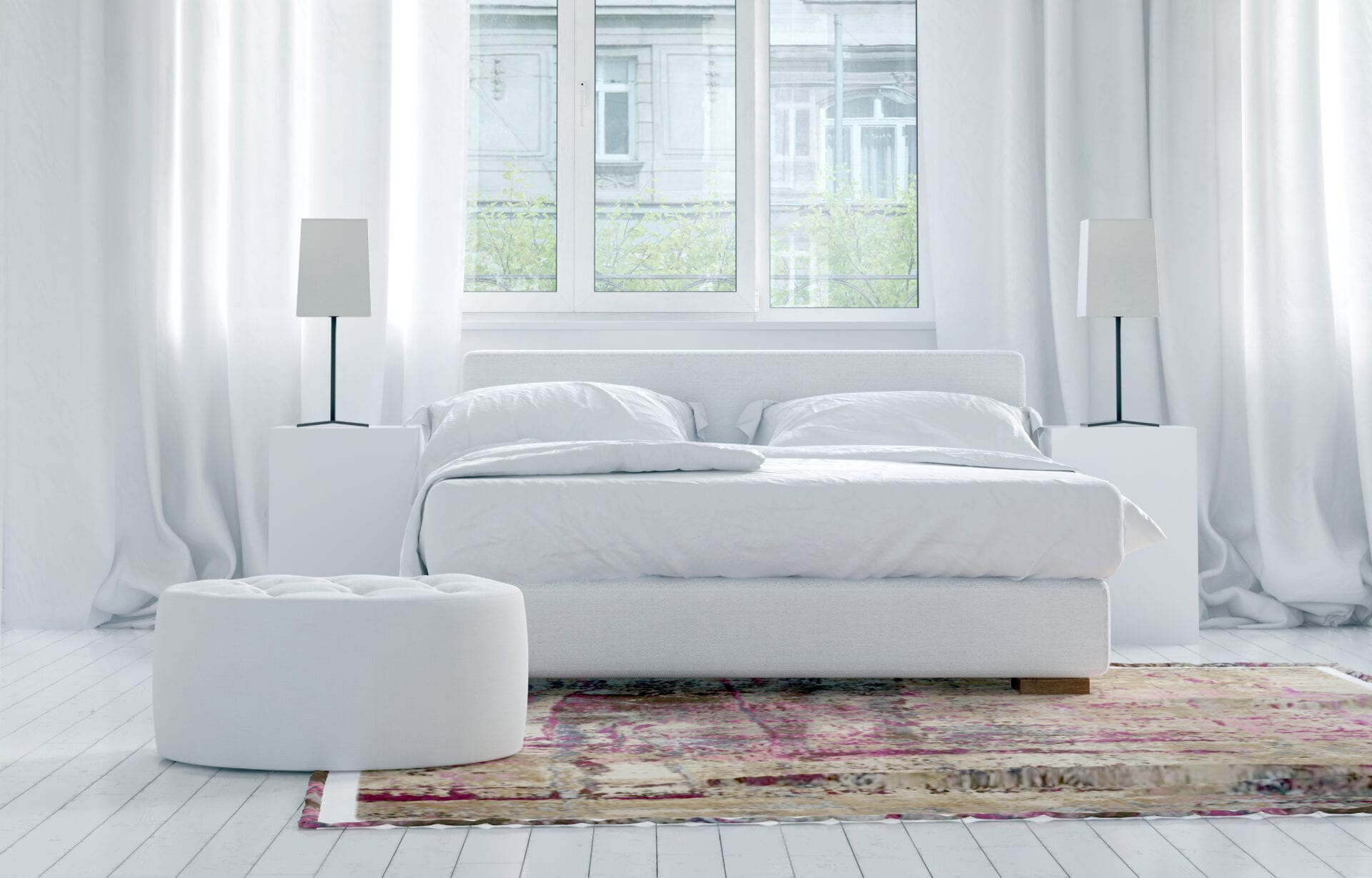 Cleaned luxury bedroom Cleaned luxury bedroom